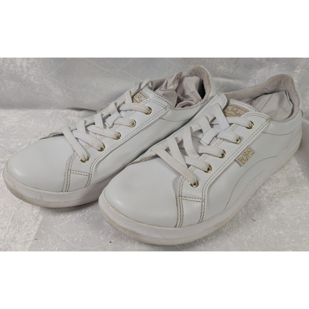Skechers BOBS D'Vine Instant Delight Womens 9 White Gold Sneakers 114456 WHT